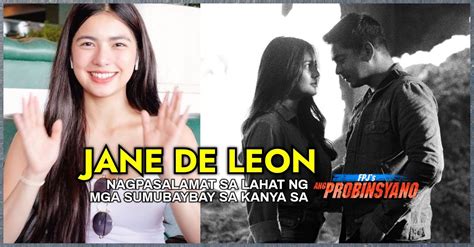 Jane De Leon, nagpasalamat sa Ang Probinsyano .